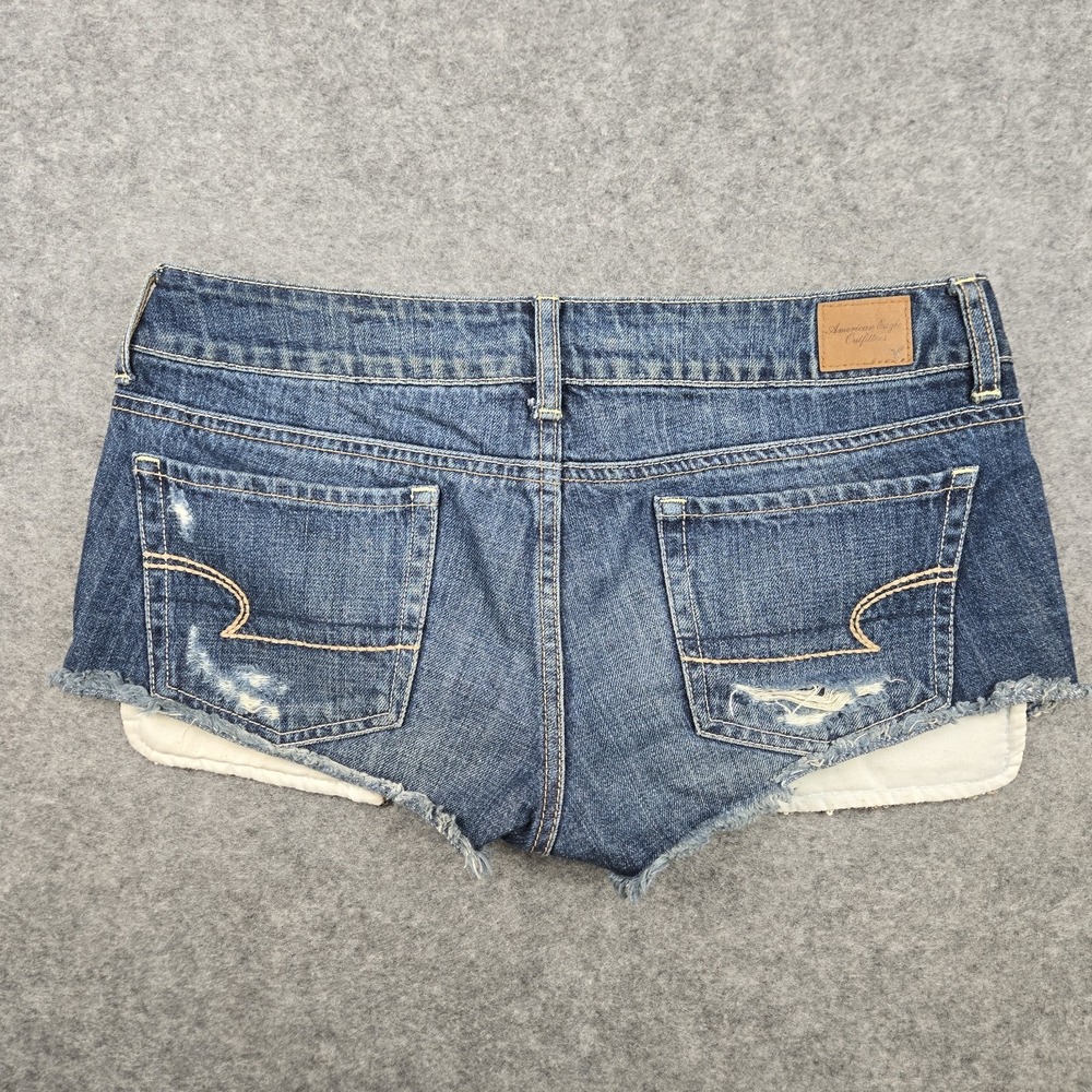 American Eagle Shorts Women's Size 6 Regular Cut Off Distressed Low Rise Sequins - Picture 9 of 9
